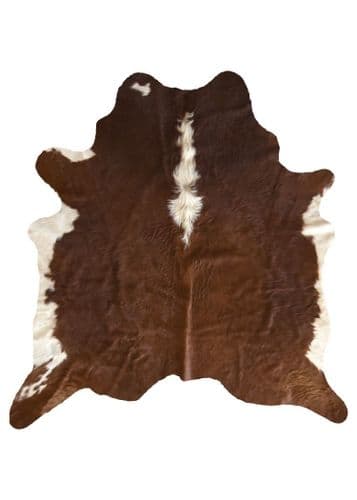 Cowhide Brown and White