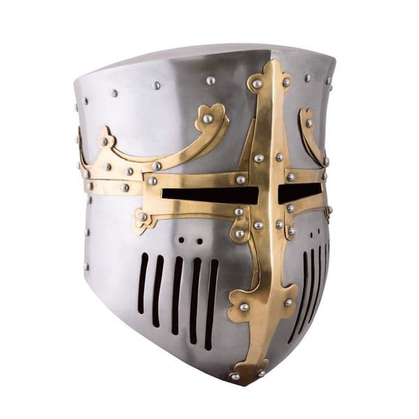 Crusader Pot Helm, 13th C from 1.6mm Steel