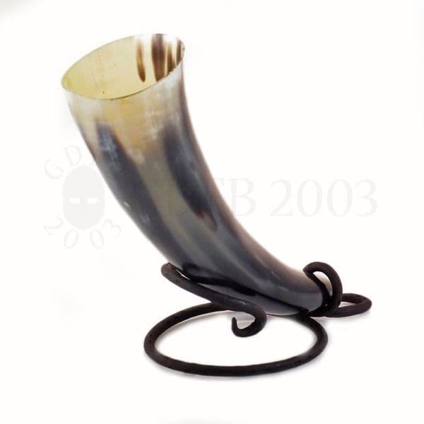 Curled Drinking Horn Stand Small or large