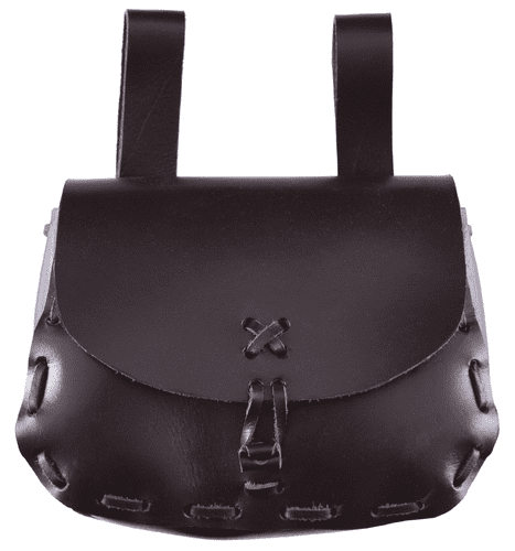 Dark Brown Medieval Leather Bag