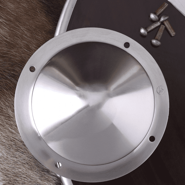 Early Medieval Boss with 4 Rivets, 1.6mm Steel, Diameter