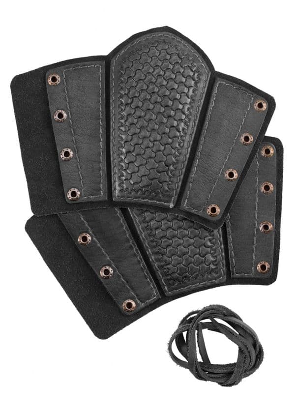 Embossed Leather Bracers  - Pair