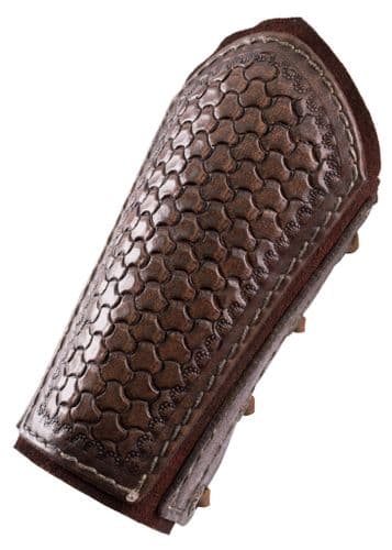 Embossed Leather Bracers - Pair