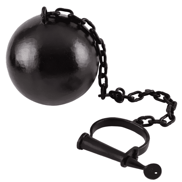 Foot Cuff with Ball And Chain