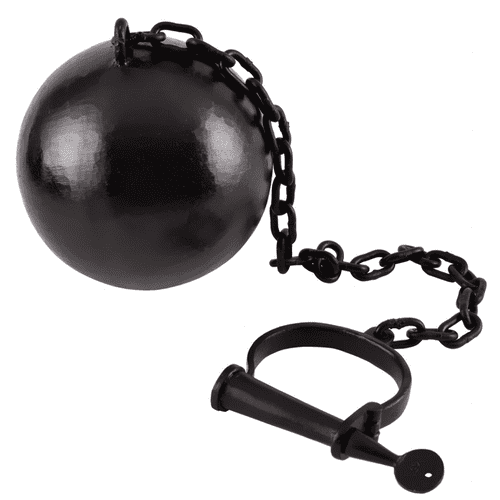 Foot Cuff with Ball And Chain