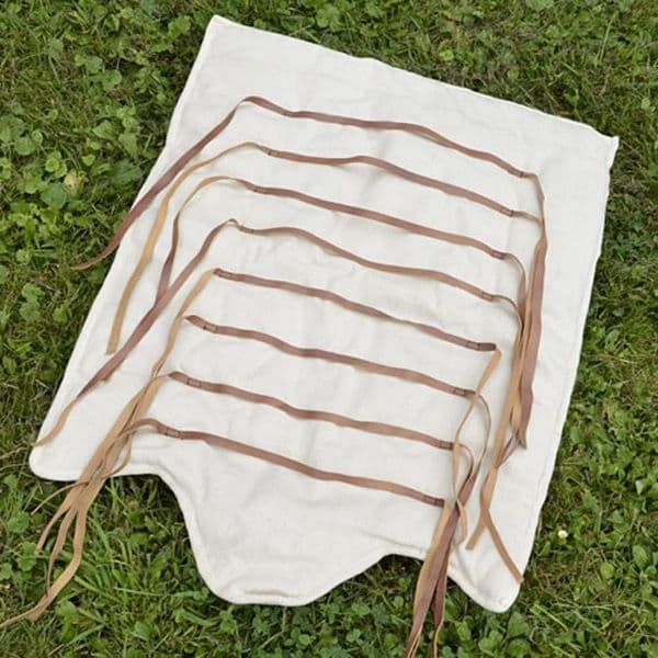 Gladiator Padded Leg Guard with Leather Straps