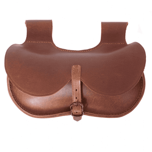 Gothic Style Leather Bag, Brown