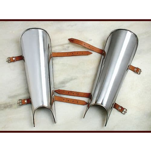 Greaves, Shin Protection , 2mm Steel, Pair