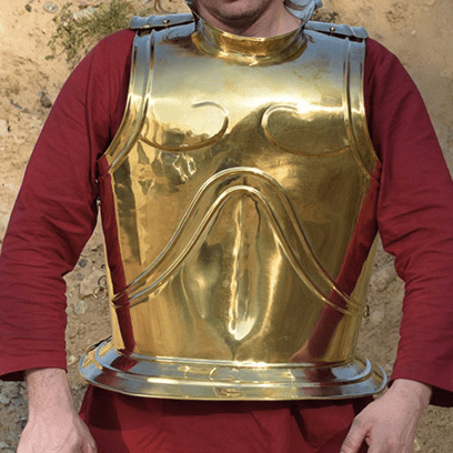 Greek Breast And Back Plate Bell Armour Brass