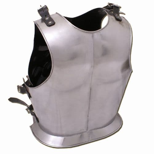Greek Muscle Breast and Back Plate, 1.2mm Steel, Polished