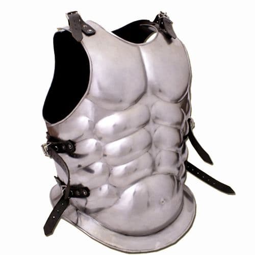 Greek Muscle Breast and Back Plate, 1.2mm Steel, Polished