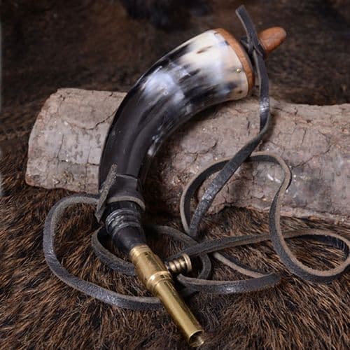 Gunpowder Powder Horn With Stop Valve