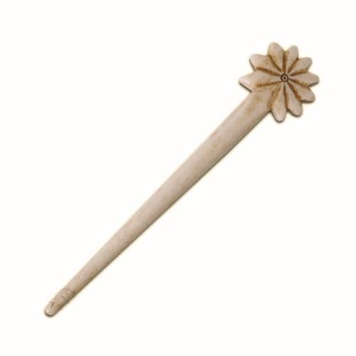 Hair Pin made from Bone, with Star Motif