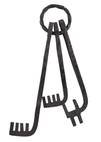 Hand Forged Keys with Keyring