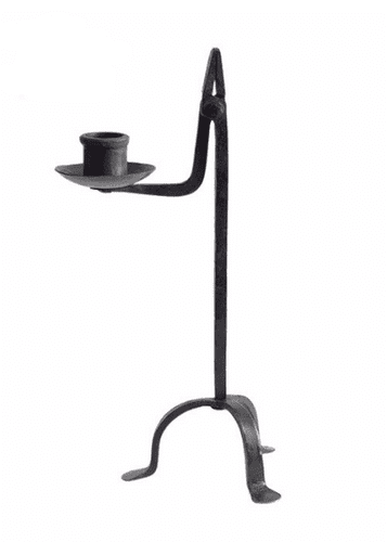Hand Forged Medieval Rushlight Holder/ Candlestick