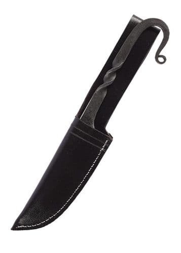 Hand Forged Medieval Utility Knife With Sheath