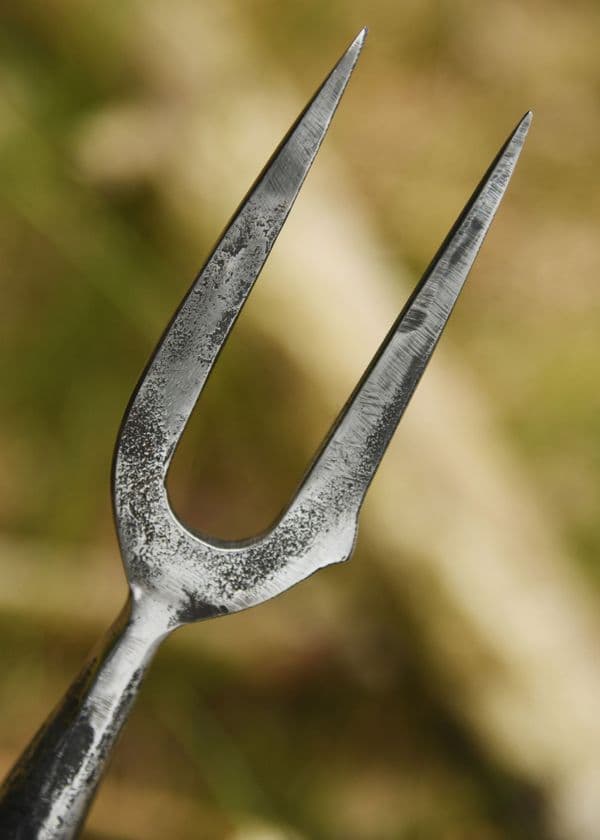 Hand-Forged Military Spearhead Fork