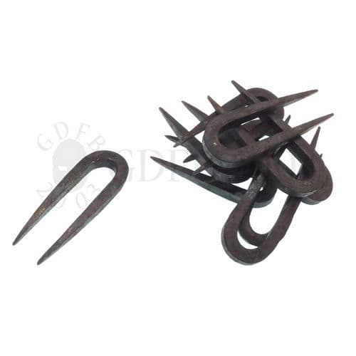 Hand Forged Staples 10 Pieces