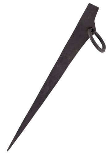 Hand Forged Steel Tent Peg, With Ring
