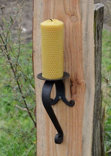 Hand Forged Wall Candle Holder