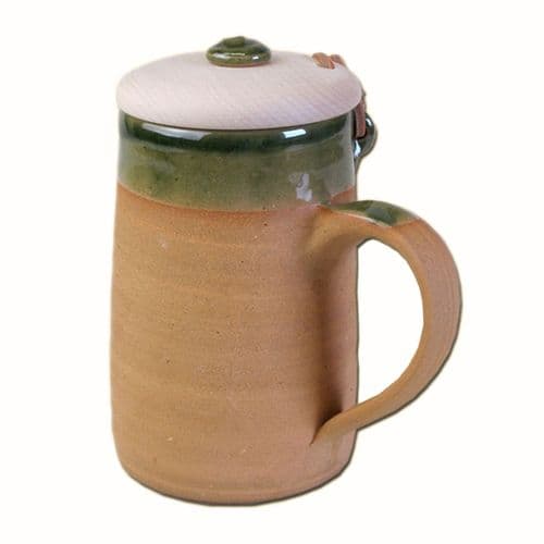 Historical Beer Mug 0.5l with Wooden Lid