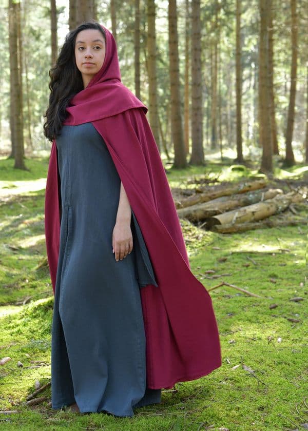 Hooded Cloak with Collar
