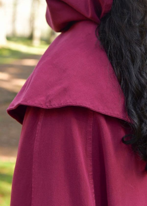 Hooded Cloak with Collar