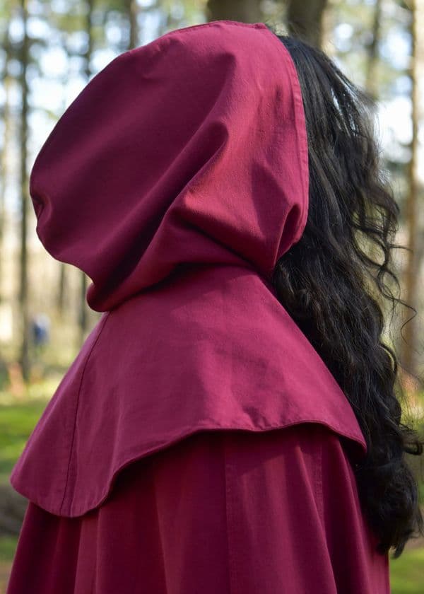 Hooded Cloak with Collar
