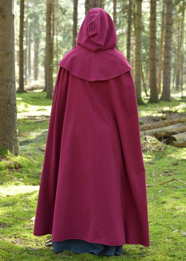 Hooded Cloak with Collar