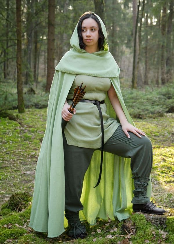 Hooded Cloak with Collar