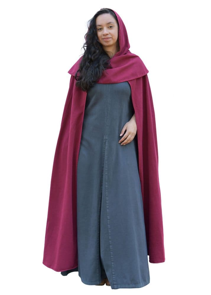 Hooded Cloak with Collar