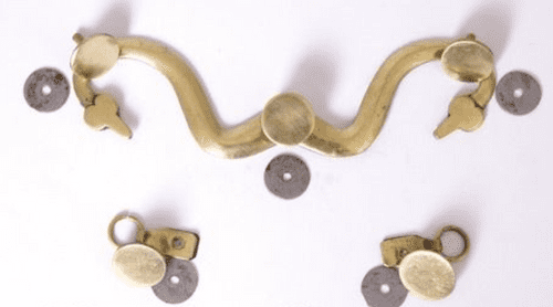 Hooks And Buttons For Lorica Hamata Set 1, Brass