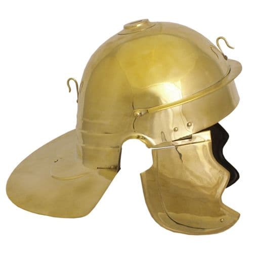 Imperial Italic `C` (Cremona) Helmet, Brass