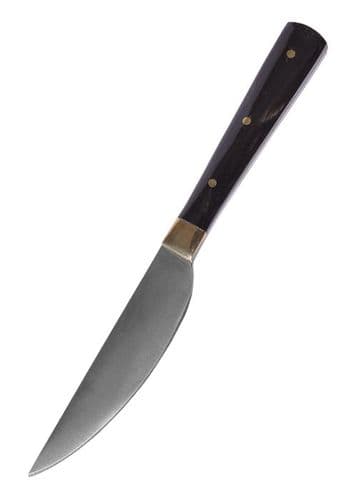 Kitchen Knife With Horn Handle 17cm Incl Sheath