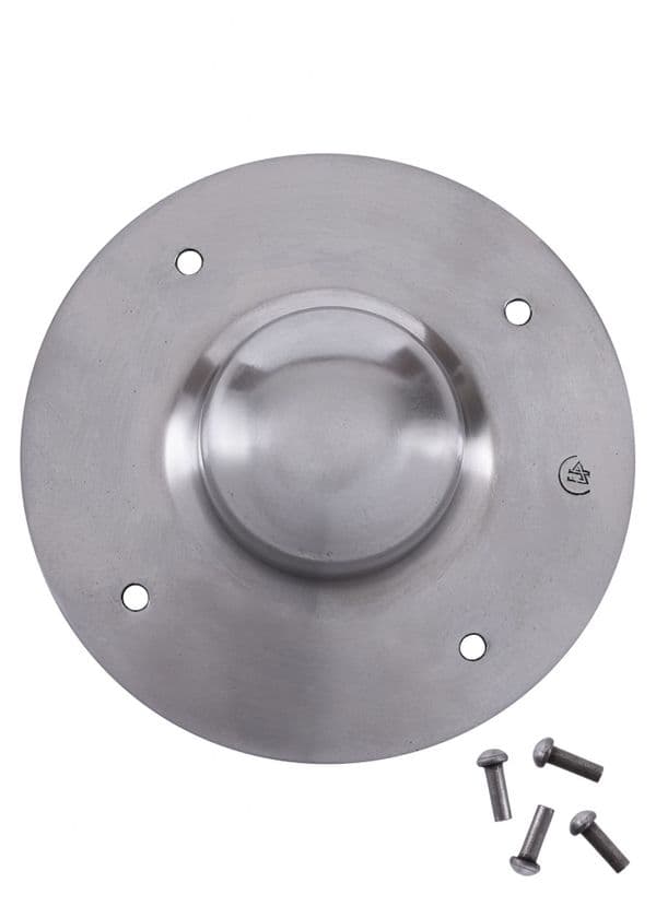 Kite Shield Boss with 4 Rivets,Small, 2mm Steel
