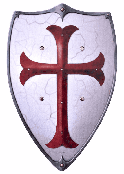 Knight Templar Child's Shield , Wood
