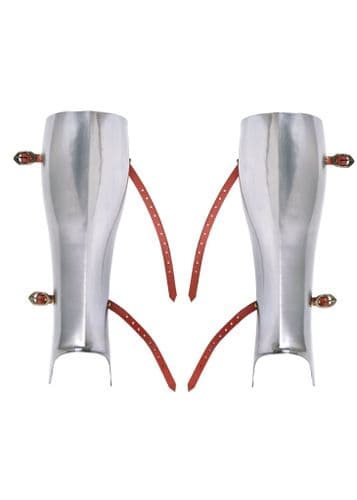 Knights Greaves, Steel, Pair