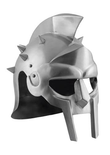 LARP Gladiator Helmet Maximus with Leather Lining 1.6mm Steel