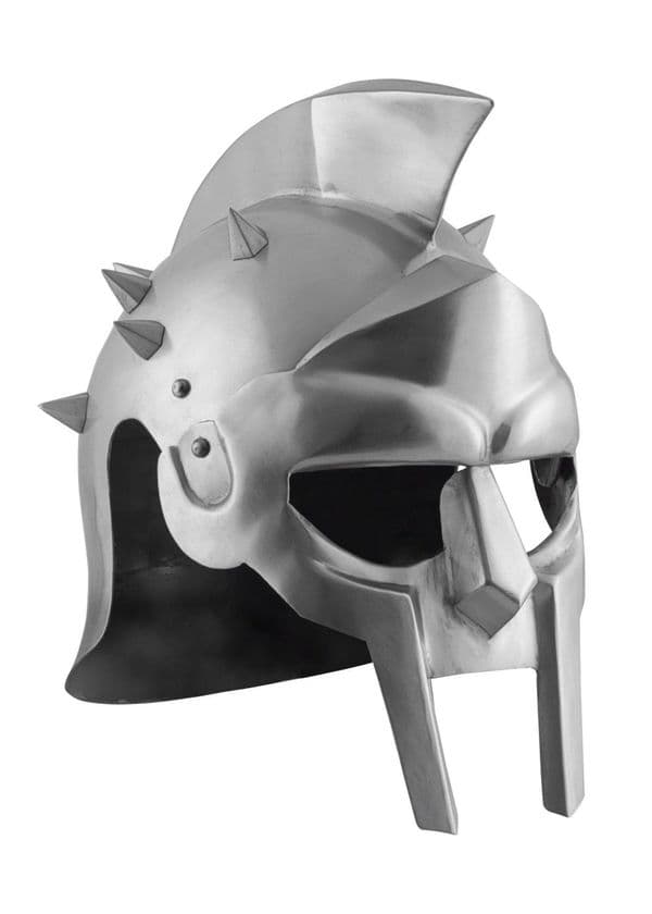 LARP Gladiator Helmet Maximus with Leather Lining 1.6mm Steel