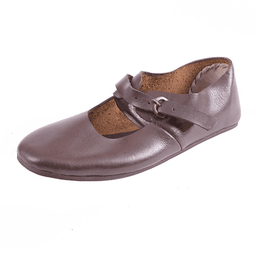 Latchet Shoe with Strap and Buckle