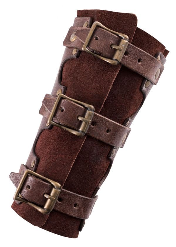 Leather Bracers with Rivets (Pair)