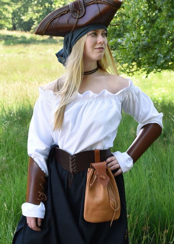 Leather Combat Wrist Guard - Black or Brown