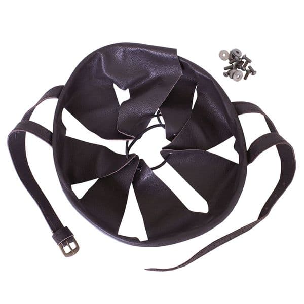 Leather Helmet Liner with Chin Strap