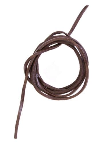 Leather Thong String Square- Brown or Black