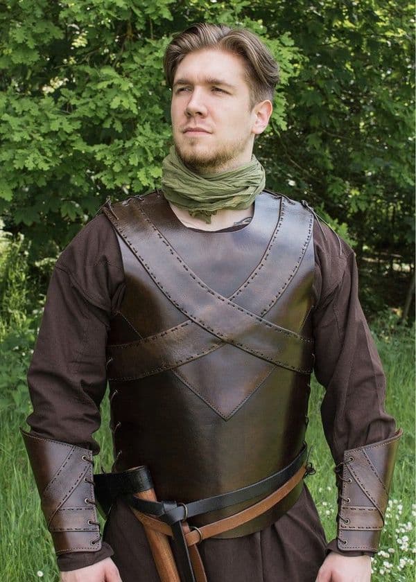Leather Torso Armour with Cross Banding