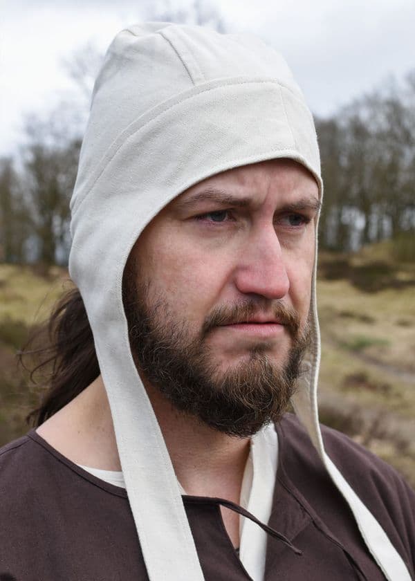 Lined  Medieval Coif 100% Cotton