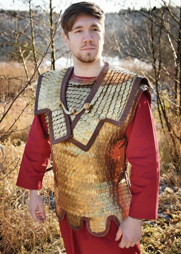 Lorica Squamata Brass Scale Armour with Shoulder Doubling