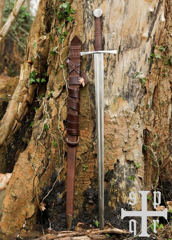 Medieval Bastard Sword with Scabbard, 15th Century