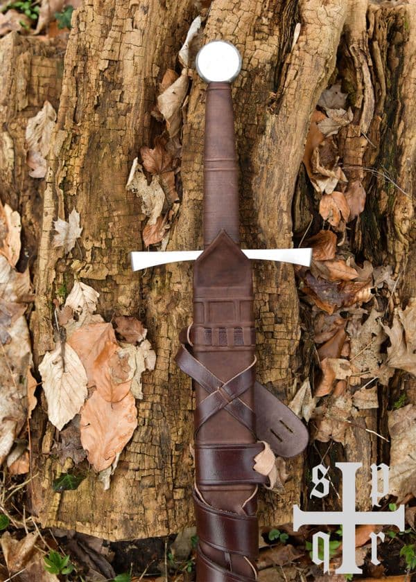 Medieval Bastard Sword with Scabbard, 15th Century