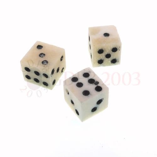 Medieval Bone Dice set of 3,,